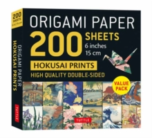 Origami Paper 200 sheets Hokusai Prints 6″ (15 cm): Tuttle Origami Paper: Double-Sided Origami Sheets Printed with 12 Different Designs (Instructions for 5 Projects Included)