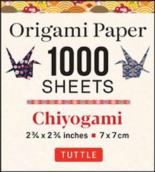 Origami Paper Chiyogami 1,000 sheets 2 3/4 in (7 cm): Tuttle Origami Paper: Double-Sided Origami Sheets Printed with 12 Designs (Instructions for Origami Crane Included)