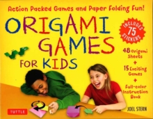 Origami Games for Kids Kit: Action Packed Games and Paper Folding Fun! [Origami Kit with Book, 48 Papers, 75 Stickers, 15 Exciting Games, Easy-to-Assemble Game Pieces]