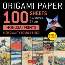 Origami Paper 100 sheets Hokusai Prints 8 1/4″ (21 cm): Extra Large Double-Sided Origami Sheets Printed with 12 Different Prints (Instructions for 5 Projects Included)