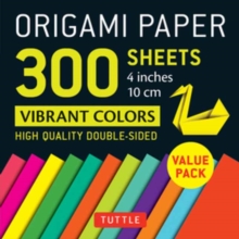 Origami Paper 300 sheets Vibrant Colors 4″ (10 cm): Tuttle Origami Paper: Double-Sided Origami Sheets Printed with 12 Different Designs