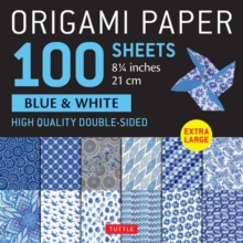 Image for Origami Paper 100 sheets Blue & White 8 1/4" (21 cm)