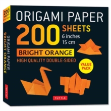 Image for Origami Paper 200 sheets Bright Orange 6"a