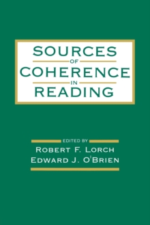 Image for Sources of Coherence in Reading