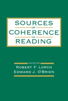 Sources of Coherence in Reading