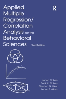 Image for Applied multiple regression/correlation analysis for the behavioral sciences