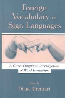 Image for Foreign Vocabulary in Sign Languages