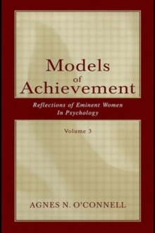 Image for Models of Achievement : Reflections of Eminent Women in Psychology, Volume 3