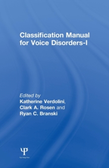 Image for Classification Manual for Voice Disorders-I