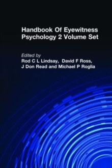 Image for Handbook Of Eyewitness Psychology 2 Volume Set