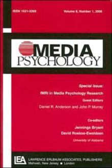Image for Fmri In Media Psychology Research Mep V8#1