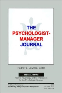 Image for The Psychologist-Manager Journal : Volume 4, Number 2
