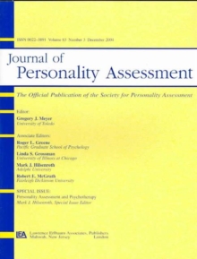 Image for Personality Assessment and Psychotherapy : A Special Issue of the journal of Personality Assessment