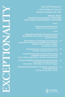 Assessment and Instruction of Social Skills