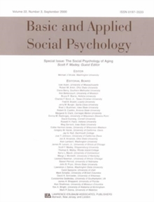 Social Psychology of Aging
