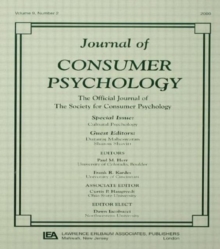 Cultural Psychology: A Special Issue of the journal of Consumer Psychology