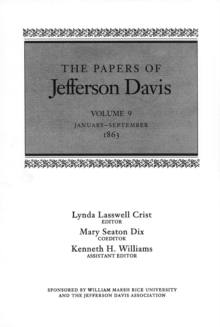 Image for The Papers of Jefferson Davis