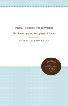 Image for From Donne to Dryden