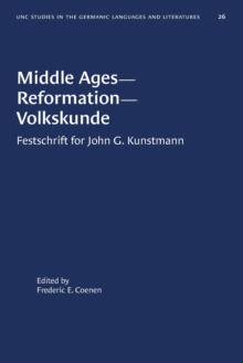 Image for Middle Ages-Reformation-Volkskunde : Festschrift for John G. Kunstmann