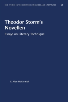 Image for Theodor Storm's Novellen : Essays on Literary Technique