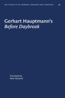Image for Gerhart Hauptmann's “Before Daybreak”