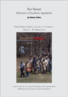 Image for No Sweat: Memories of Southern Appalachia: An article from Southern Cultures 17:3, The Memory Issue