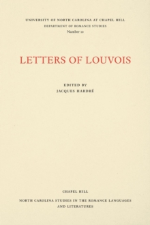 Image for Letters of Louvois, Selected from the Years 1681-1684