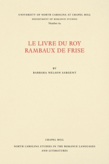 Image for Le livre du Roy Rambaux de Frise