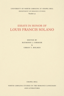 Image for Essays in Honor of Louis Francis Solano