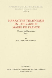 Narrative Technique in the Lais of Marie de France