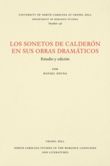Image for Los Sonetos de Calderon en sus obras dramaticos