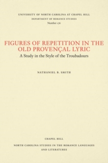 Figures of Repetition in the Old Provencal Lyric