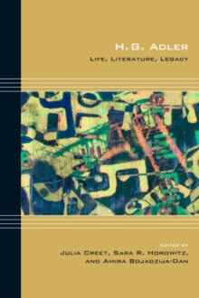 Image for H. G. Adler: Life, Literature, Legacy