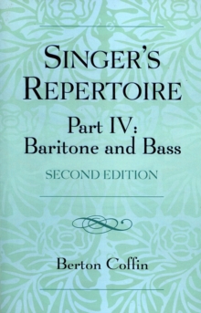 Image for The Singer's Repertoire, Part IV