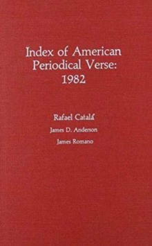 Image for Index of American Periodical Verse 1982