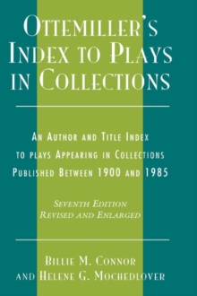 Image for Ottemiller's Index to Plays in Collections