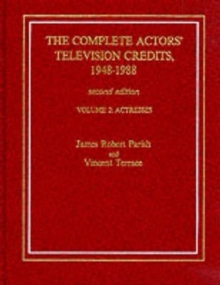 Complete Actors' Television Credits, 1948-1988