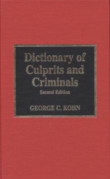 Image for Dictionary of Culprits and Criminals