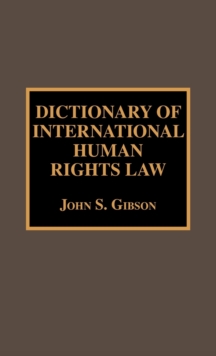 Dictionary of International Human Rights Law