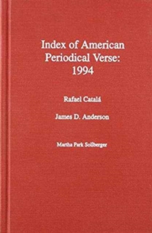 Image for Index of American periodical verse 1994