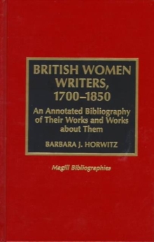 British Women Writers, 1700-1850
