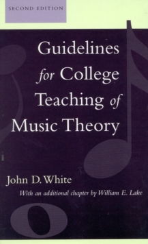 Image for Guidelines for College Teaching of Music Theory