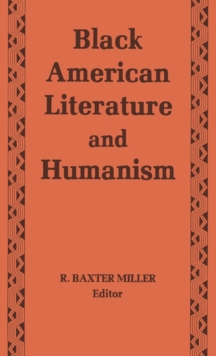 Image for Black American Literature and Humanism