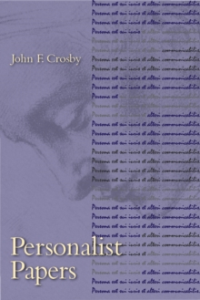 Image for Personalist papers