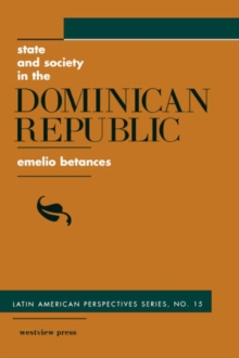 Image for State And Society In The Dominican Republic