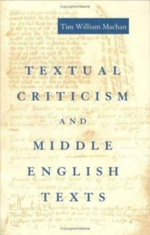 Image for Textual Criticism and Middle English Texts