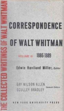 Image for The Correspondence of Walt Whitman (Vol. 5)