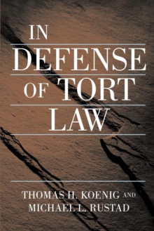 Image for In Defense of Tort Law