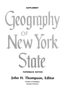 Image for Geography of New York State Supplement