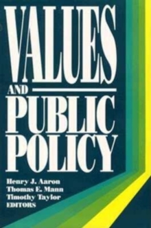 Image for Values and Public Policy
